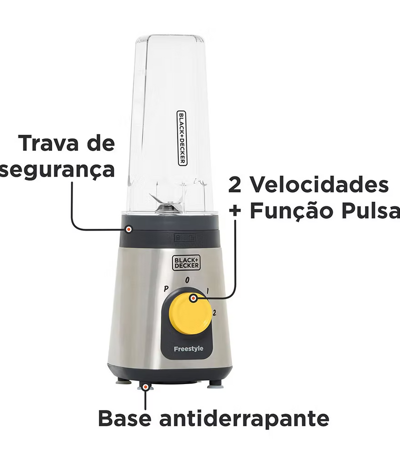 Liquidificador e Processador Freestyle LP320 Black+Decker 127V/220V